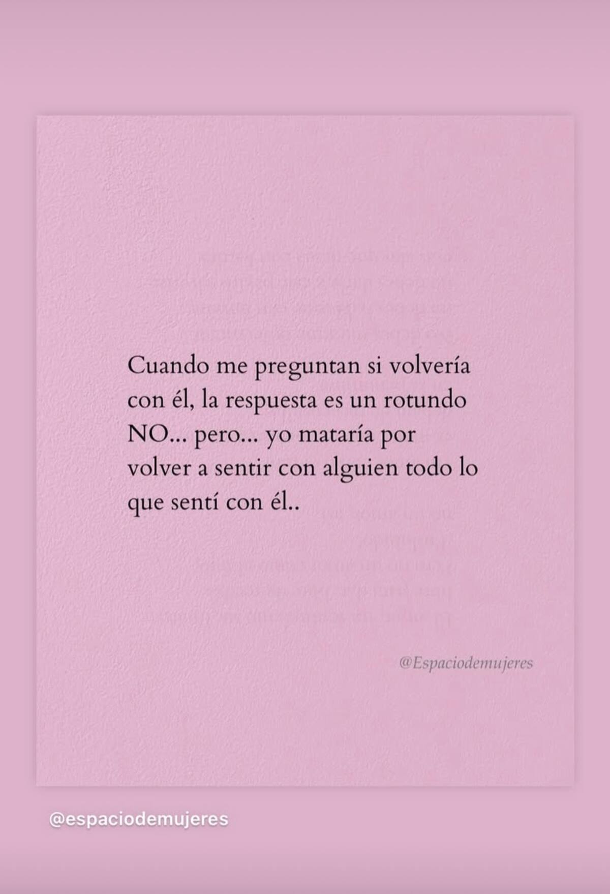 La modelo se refirió a la nueva relación de su ex.