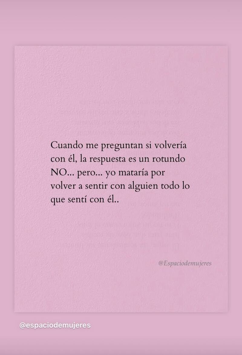 La modelo se refirió a la nueva relación de su ex.