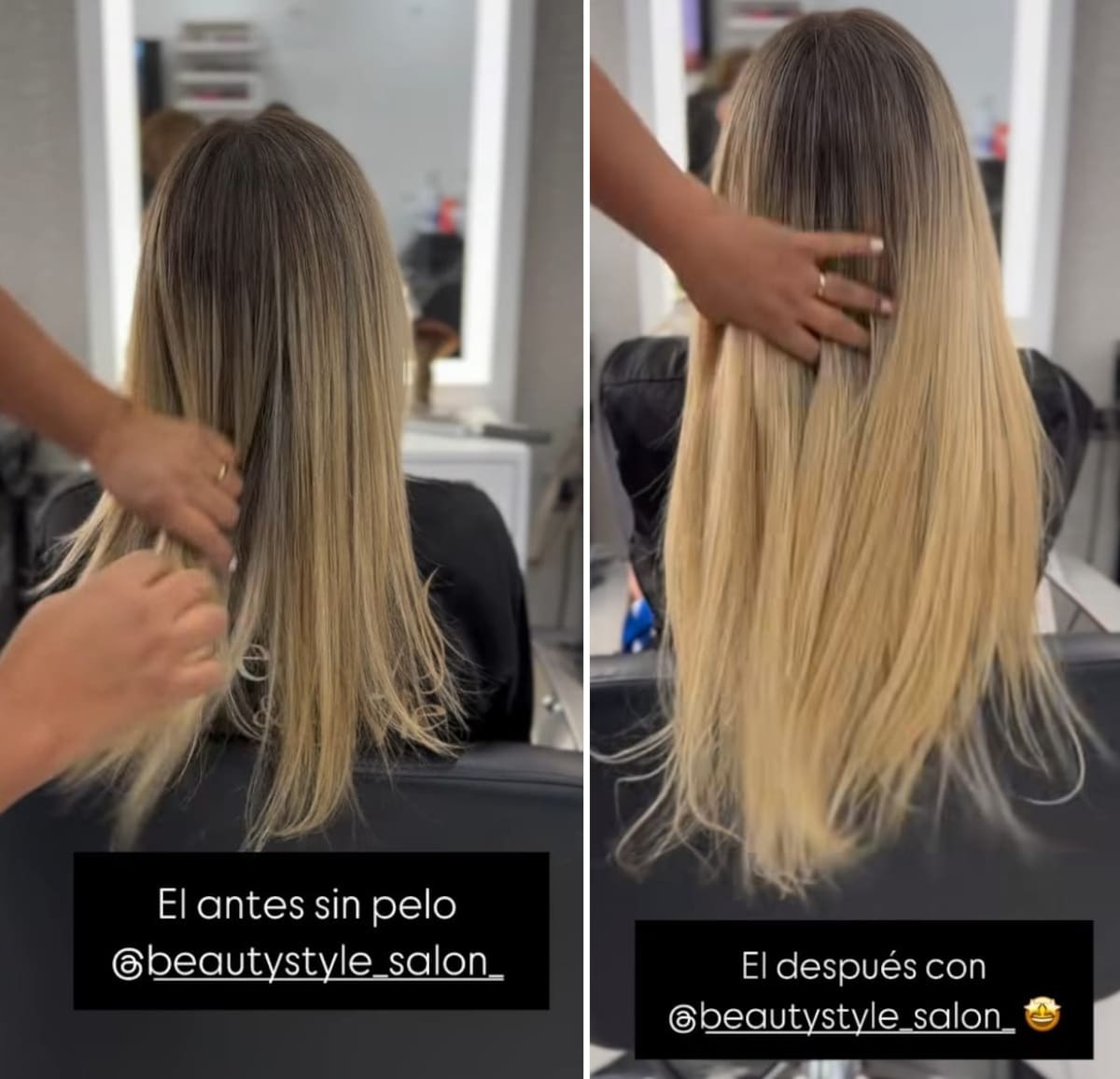 La influencer usará extensiones para acompañar su outfit. Créditos: Instagram