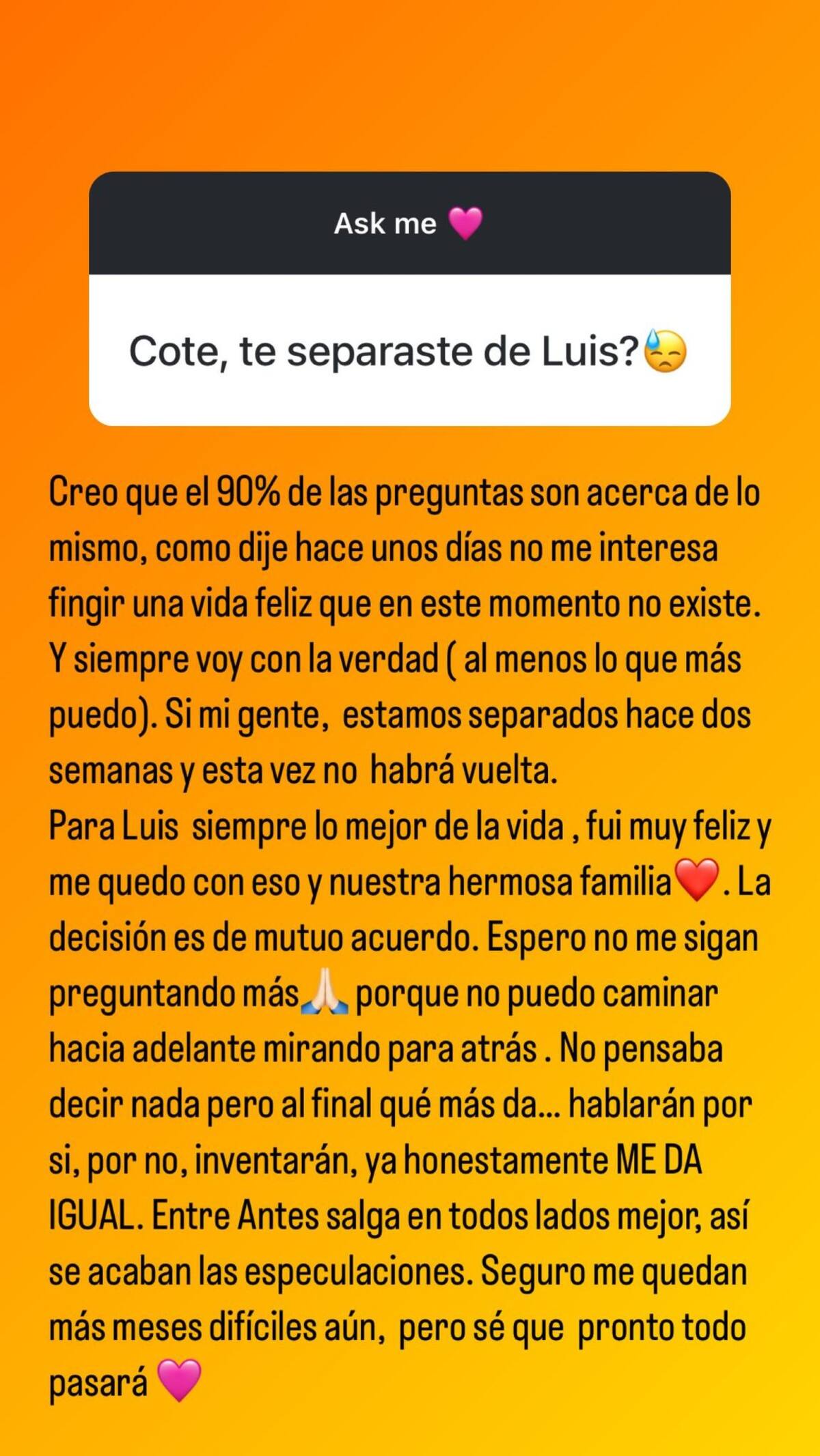 La historia de Coté López en la que explica el fin de su relación con Luis Jiménez