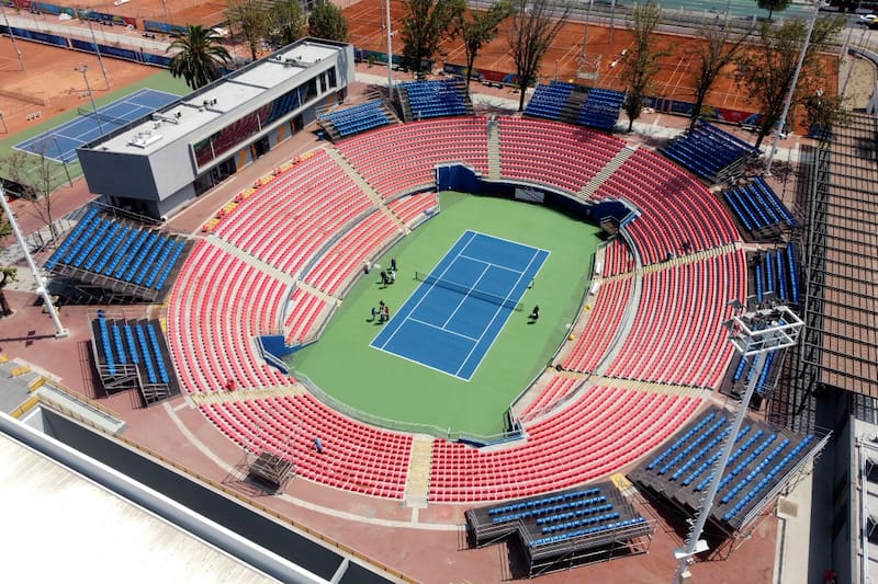 Chile vivirá una intensa llave de Copa Davis Luxemburgo, y el Court Central corre con ventaja. Foto: Agencia Aton.
