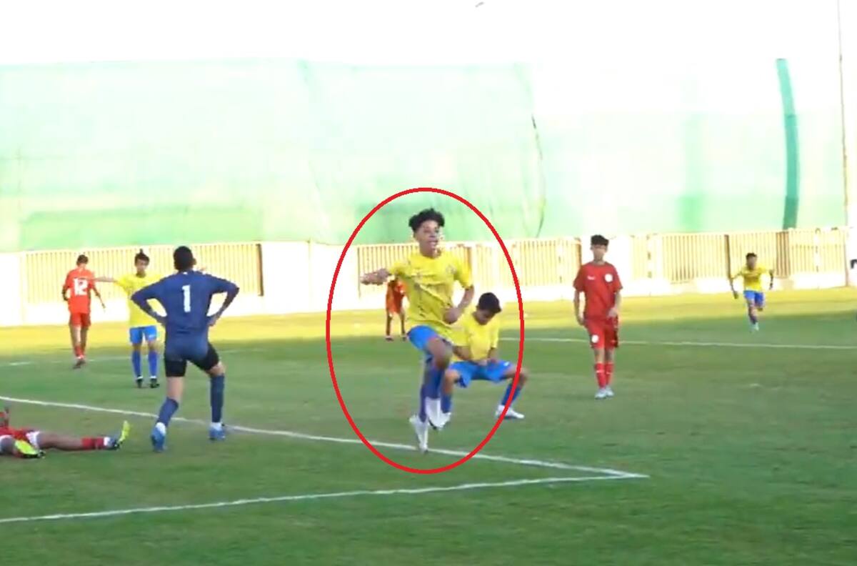 VIDEO | Idéntico al padre: El notable doblete del hijo de CR7 en las inferiores del Al-Nassr