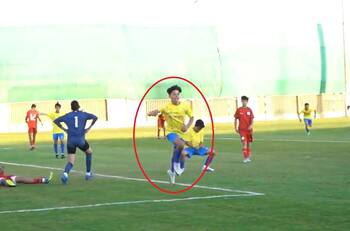 VIDEO | Idéntico al padre: El notable doblete del hijo de CR7 en las inferiores del Al-Nassr