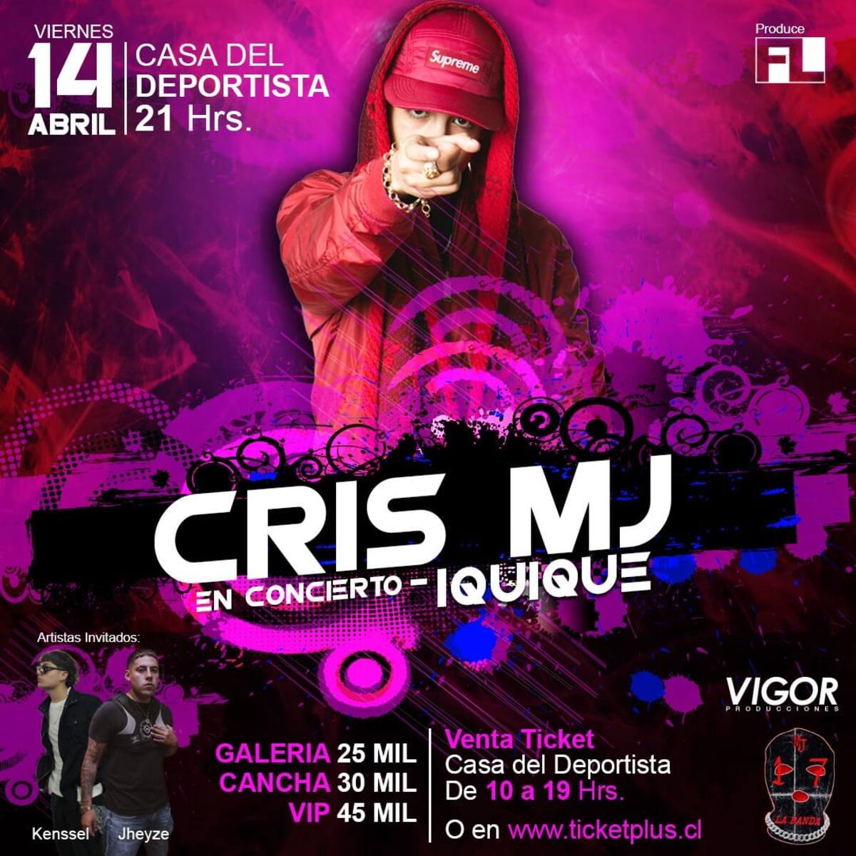 El cantante urbano tenía programado presentarse en Iquique, pero se molestó debido a la poca convocatoria / Facebook