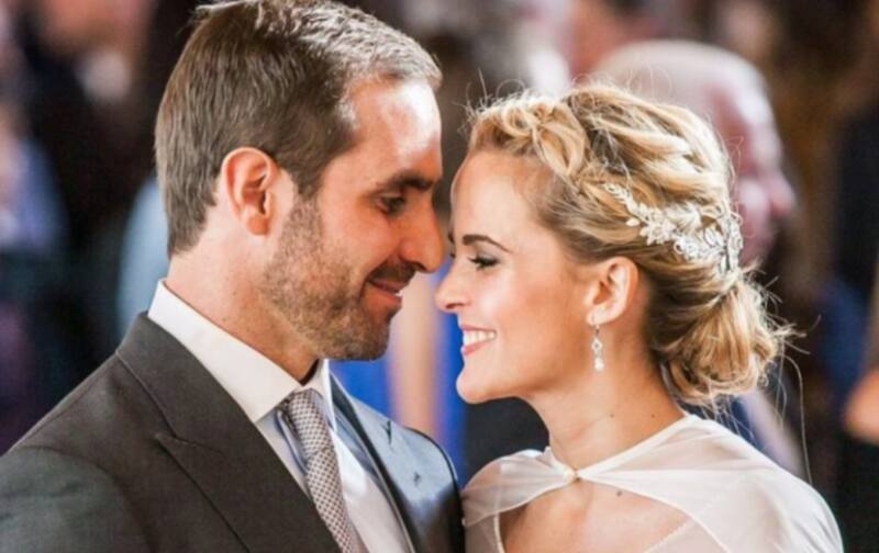 Foto del recuerdo de Cristián Arriagada y Javiera Suárez.