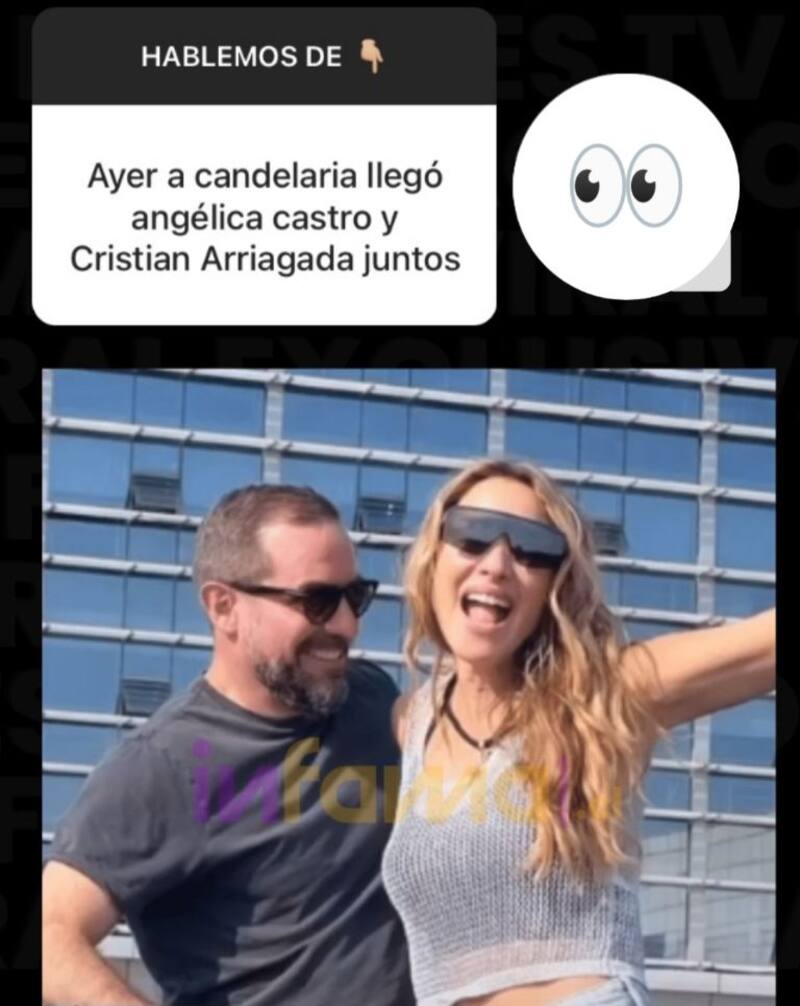 Cristián Arriagada y Angélica Castro. Créditos: Instagram