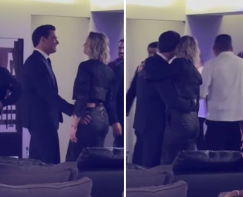 Cristián de la Fuente junto a Pía Marcollese. Créditos: TVyNovelas México