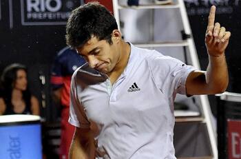 Partido entre Cristián Garín y Borna Coric fue suspendido en el ATP 500 de Río