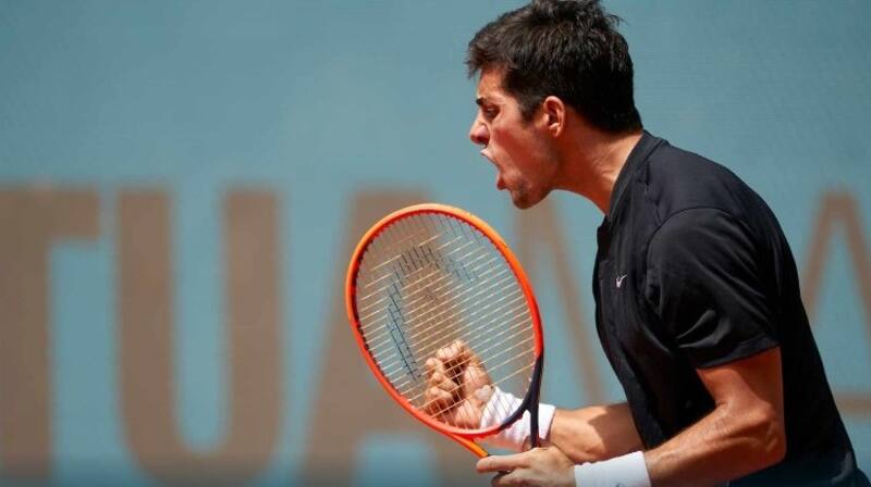 Cristian Garin sufrió para avanzar en el Masters 1000 de Roma