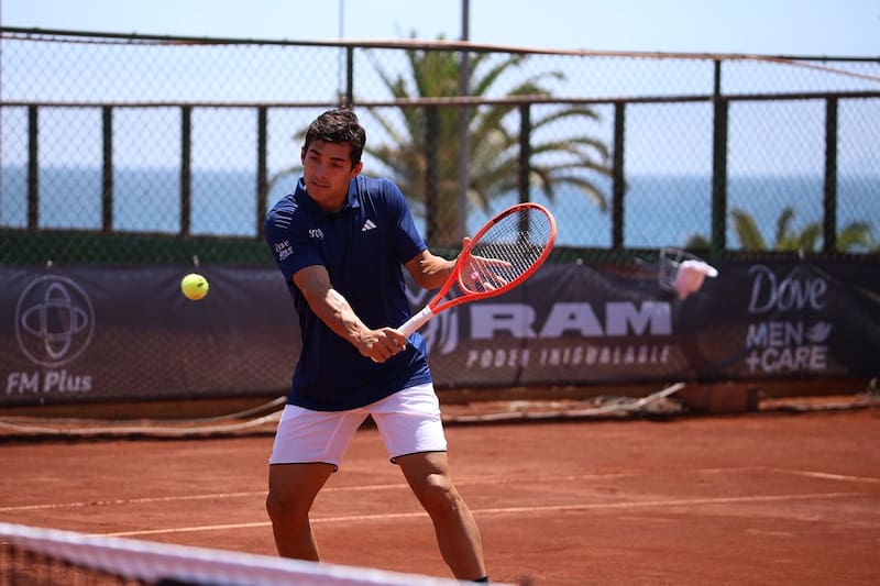 El chileno en el Challenger de Antofagasta. Foto: Prensa Challenger Antofagasta.