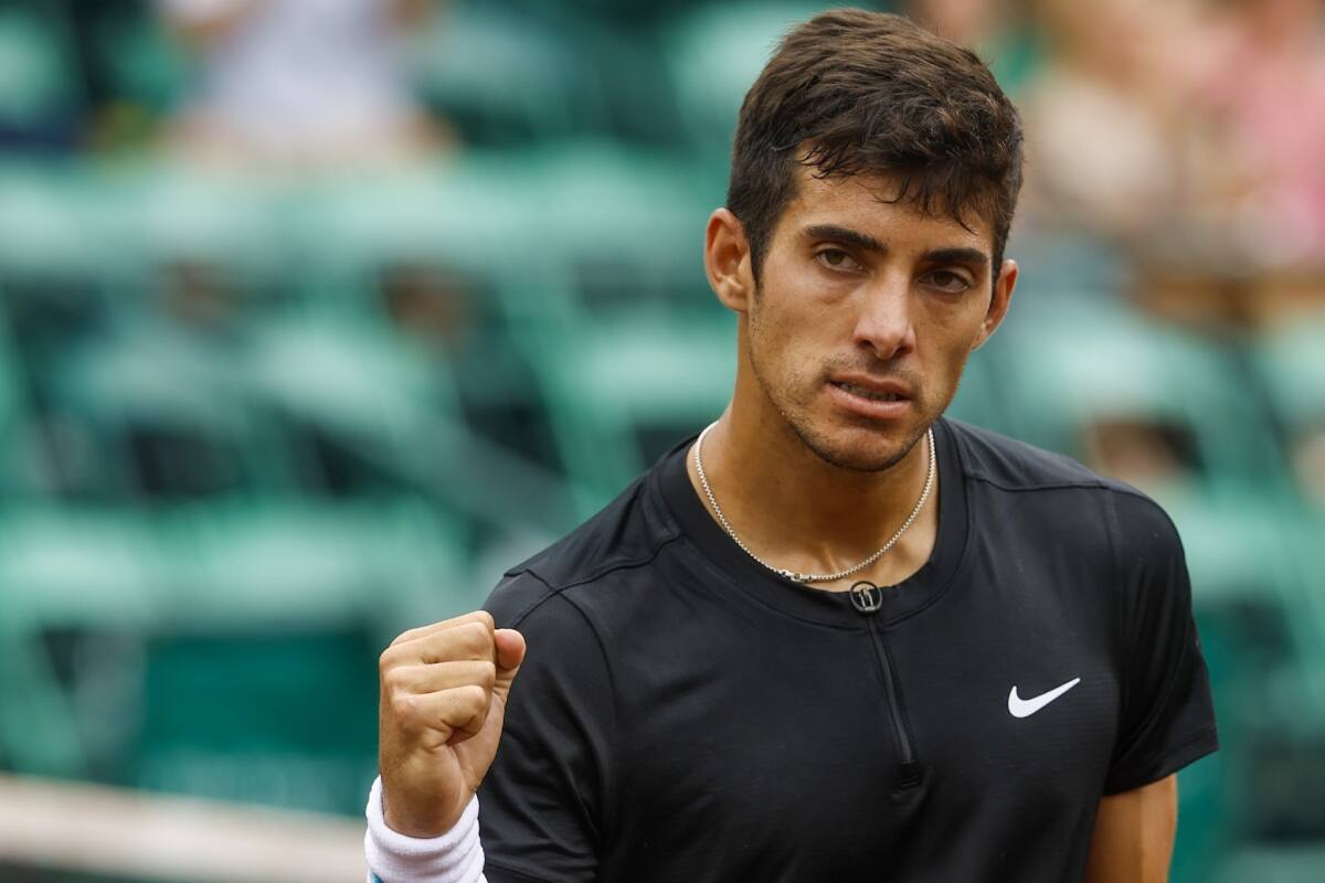Cristian Garin se estrena en el Masters 1000 de Roma. (Foto: @mensclaycourt, Twitter)