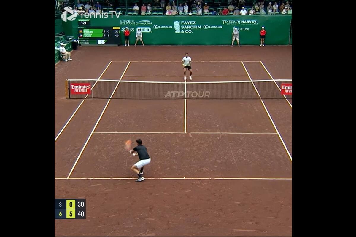 Cristian Garin avanzó sin problemas en Houston.