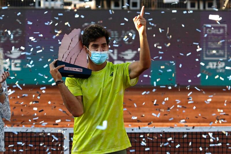 Cristian Garin, el único chileno fuera del "trío dorado" que llegó a la final del ATP nacional.