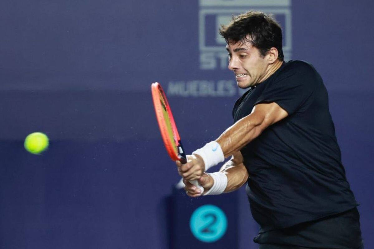 El chileno durante su estreno en el cuadro principal del Masters 1000 de Toronto.