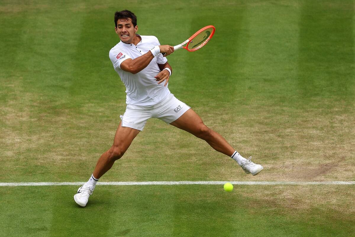 Cristian Garin llegó hasta cuartos de final en Wimbledon 2022