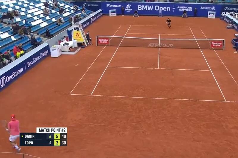 Cristian Garin debutó con un triunfo en el ATP de Munich.