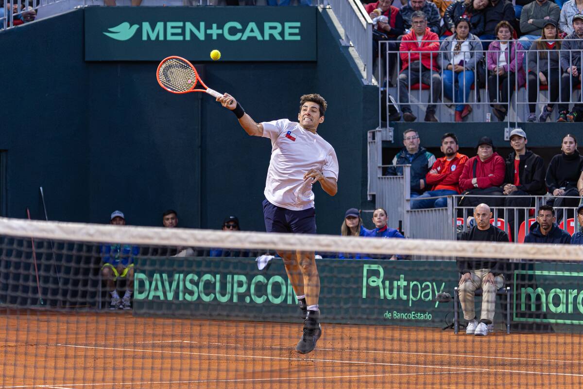 Ya había ganado este mes en Chile, en Copa Davis ante Luxemburgo. Foto: Felipe Escobedo