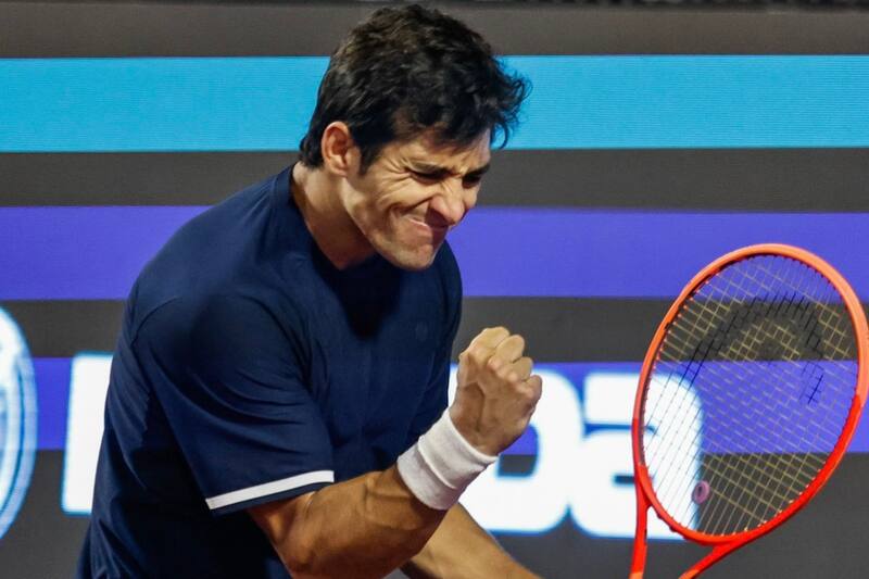 superó a Alexander Ritschard en el ATP de Houston. Foto: @TeamChile_COCH
