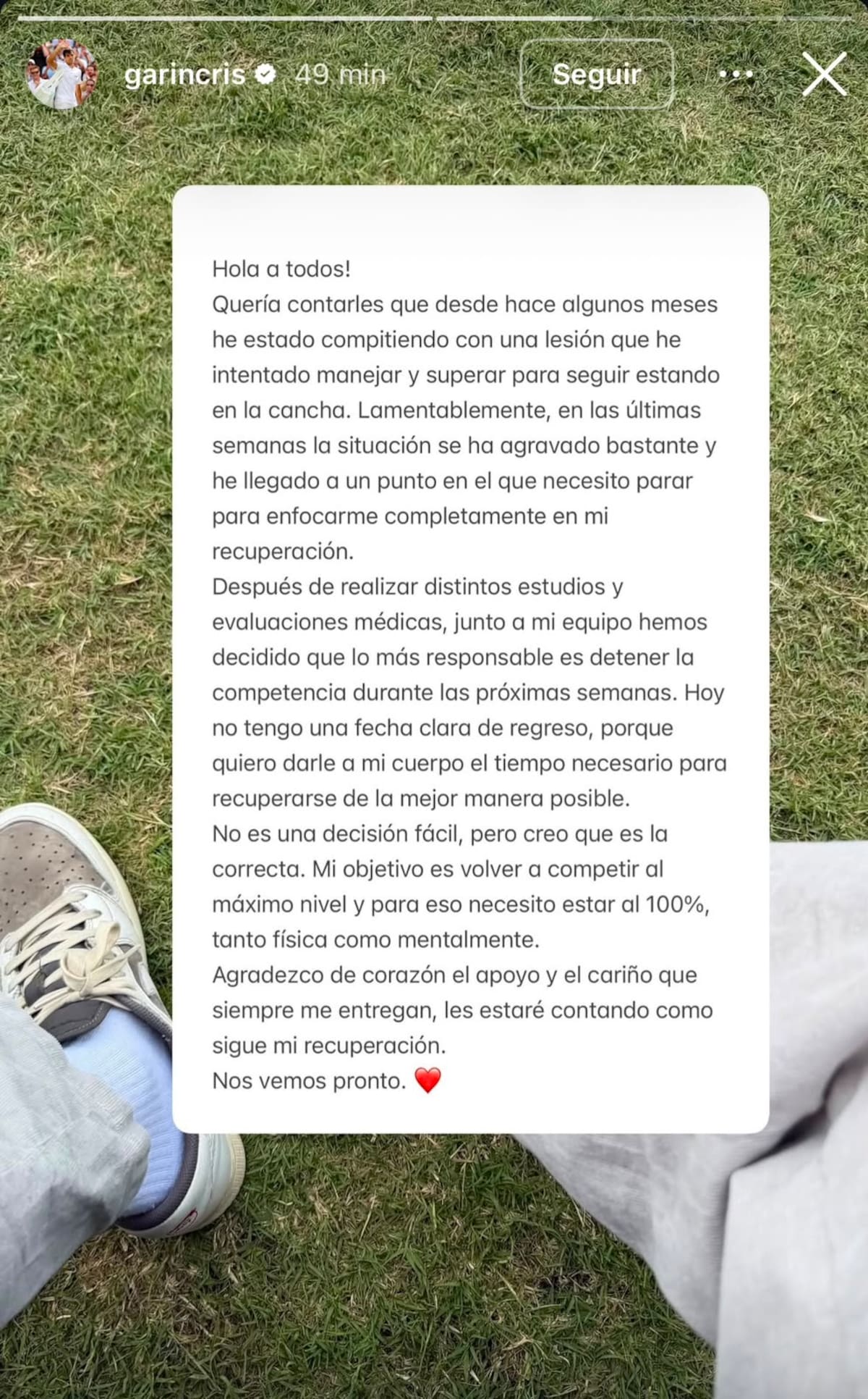 Gago se bajó de Wimbledon.