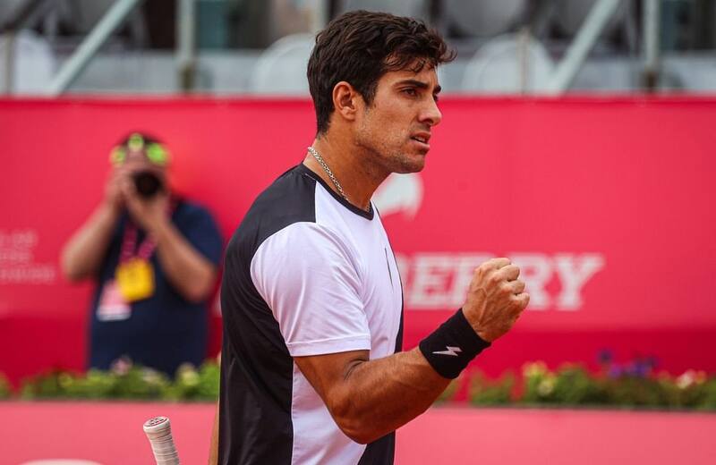 Cristian Garin en el ATP de Estoril. Foto: Team Chile