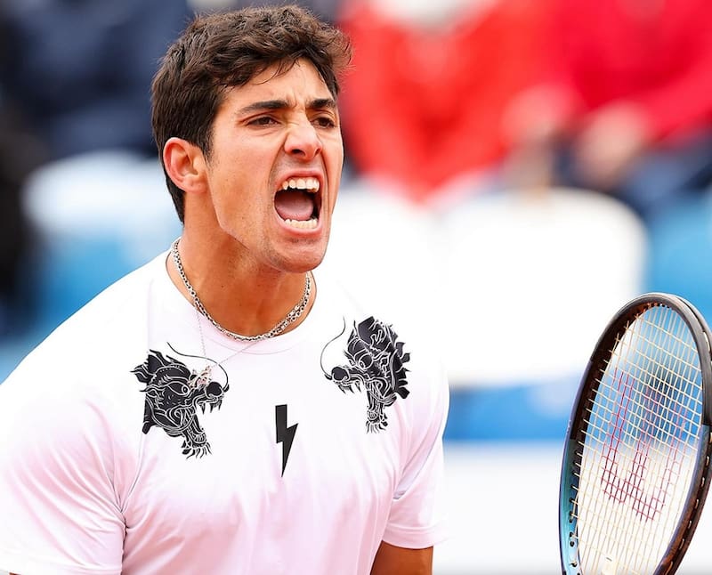 Cristian Garin en el ATP de Munich. Foto: ATP de Munich