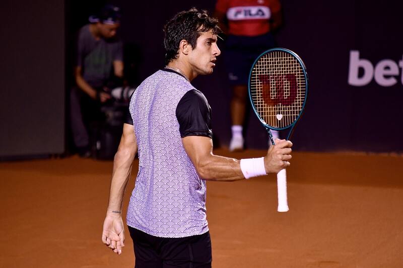 Cristian Garin en el ATP de Río. Crédito: ATP de Río