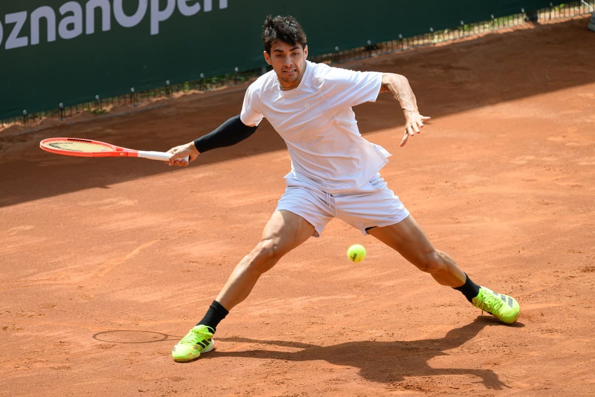 Cristian Garin en el Challenger de Poznan. EFE