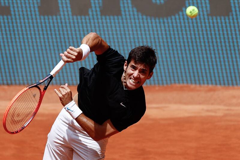 Cristian Garin no pudo con Fritz en Madrid.