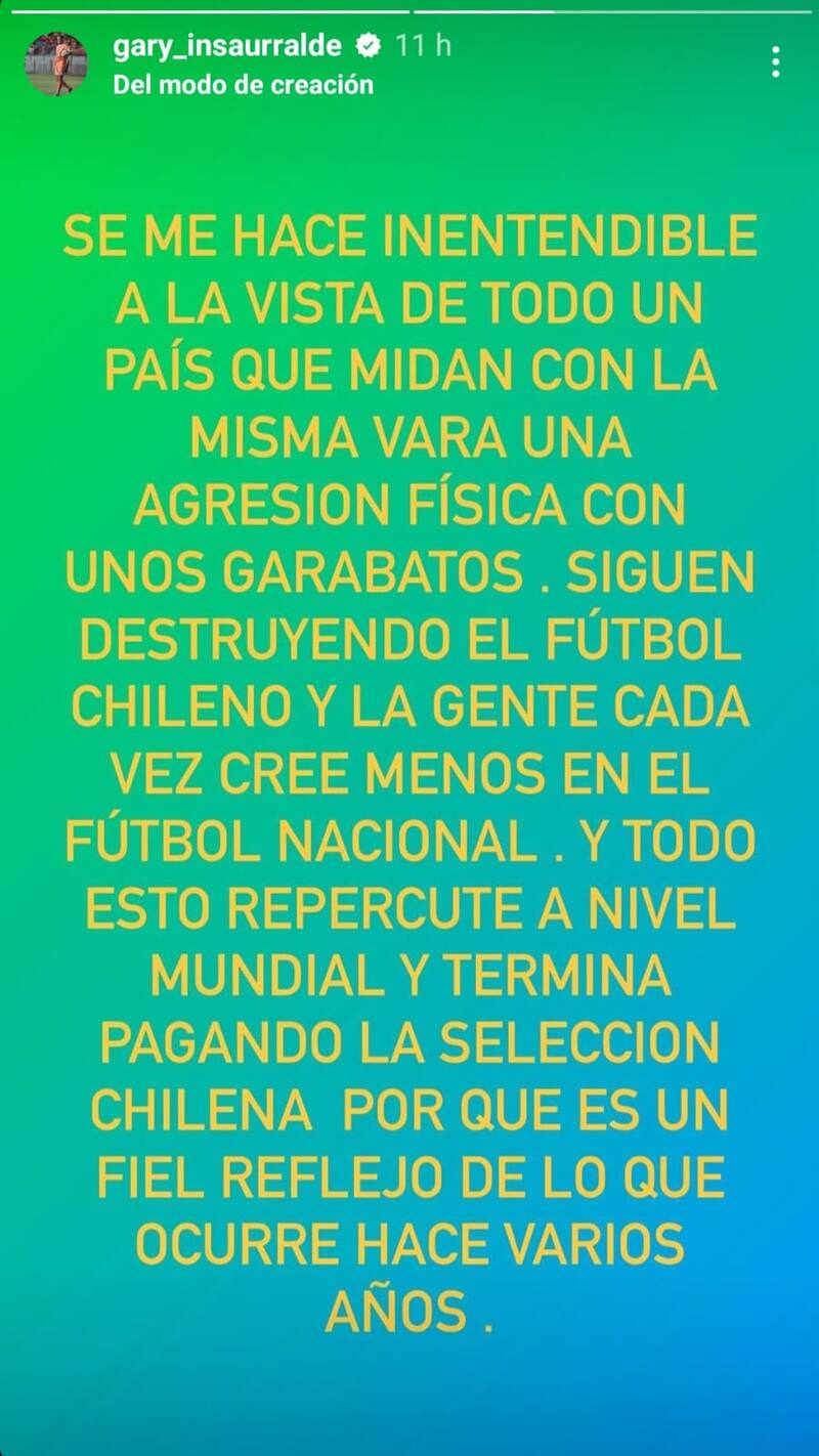 El descargo de Cristian Insaurralde por sus tres fechas de castigo.