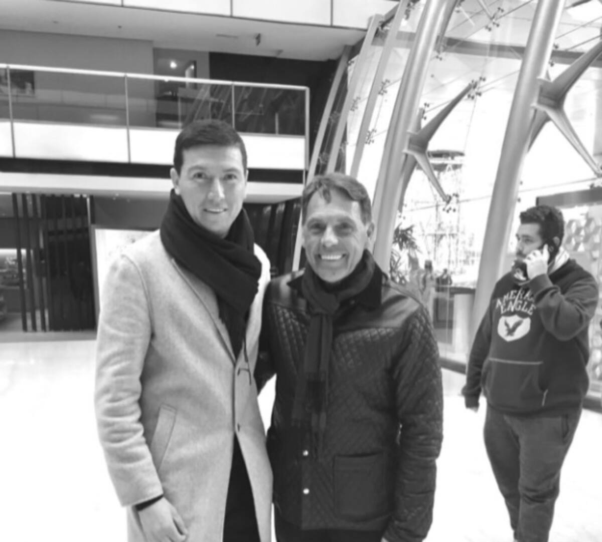 Compartiendo hace algunos años, cuando el DT aún no era diagnosticado con cáncer.