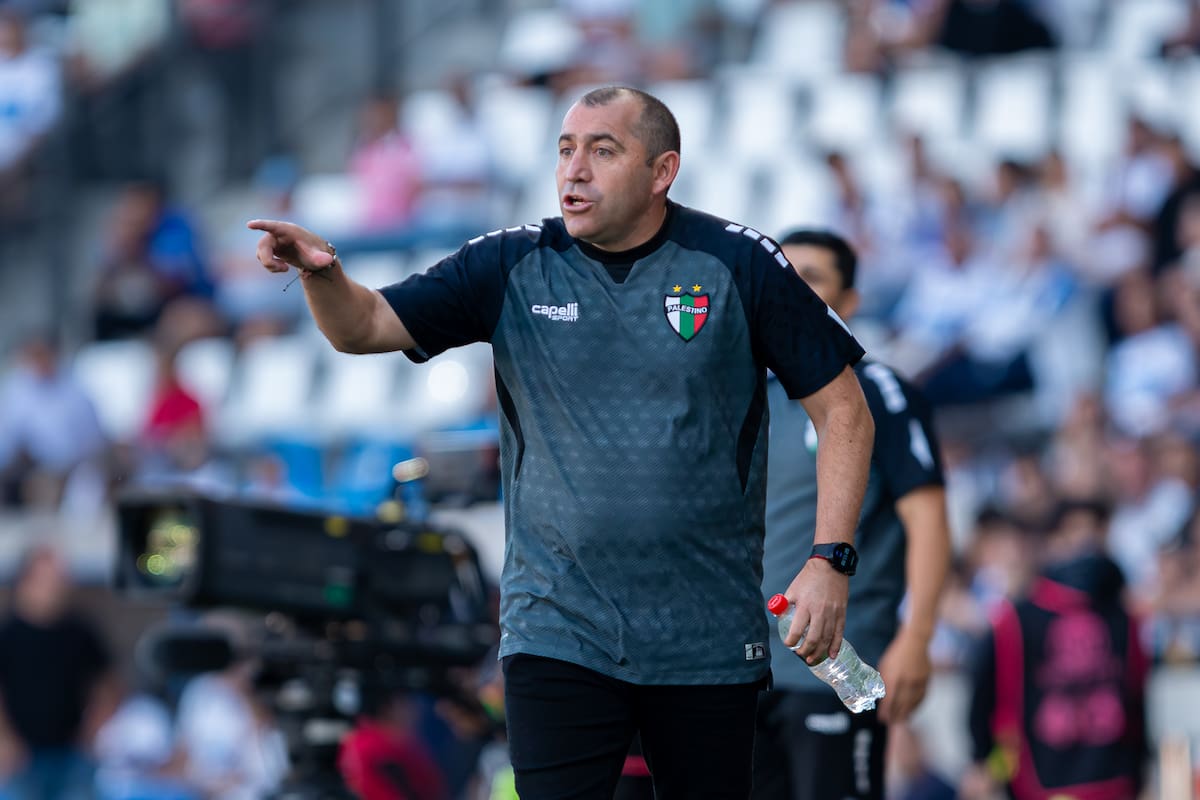El entrenador de Palestino corre riesgo de despido. Foto: Felipe Escobedo/En Cancha