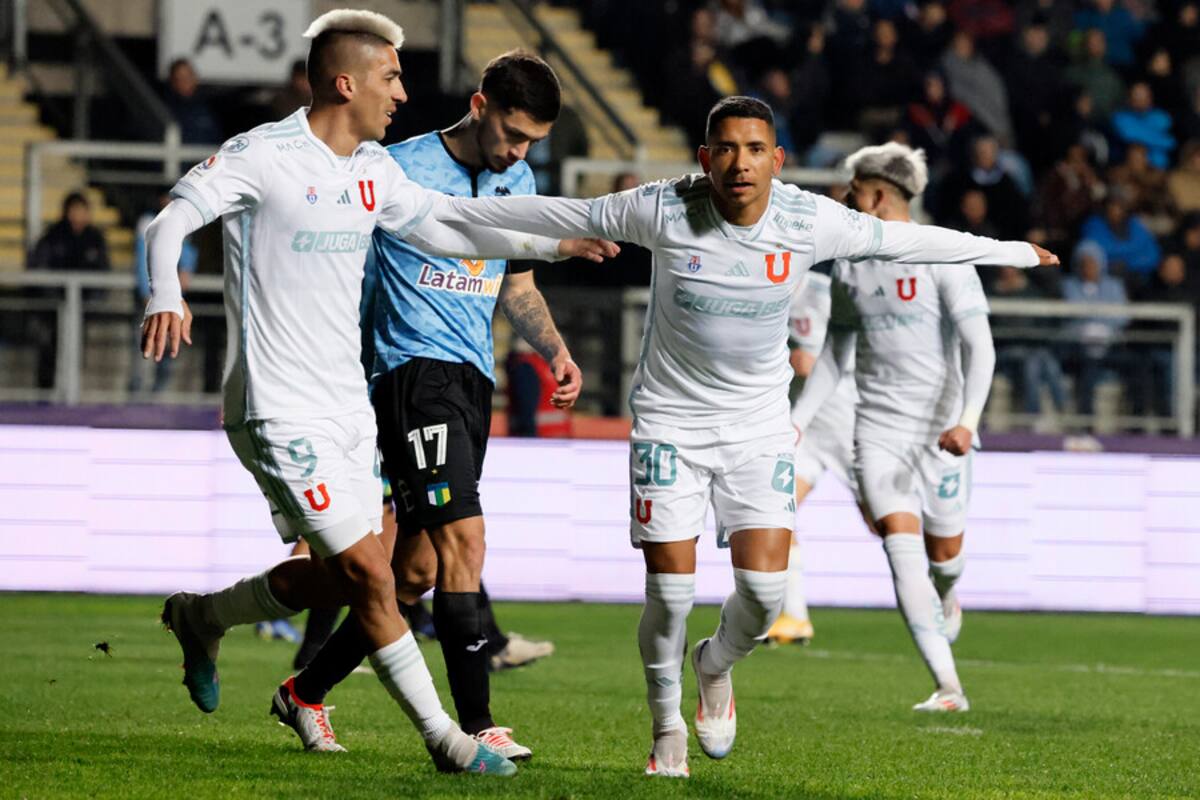 El uruguayo-chileno transformó las críticas en elogios en la victoria de la U sobre O'Higgins. Foto: Aton.