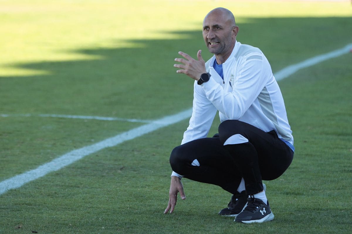 El argentino Cristián Paulucci como entrenador del CD Manchego Ciudad Real.