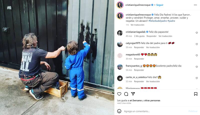 Saludo de Cristián Riquelme en el Día del Padre