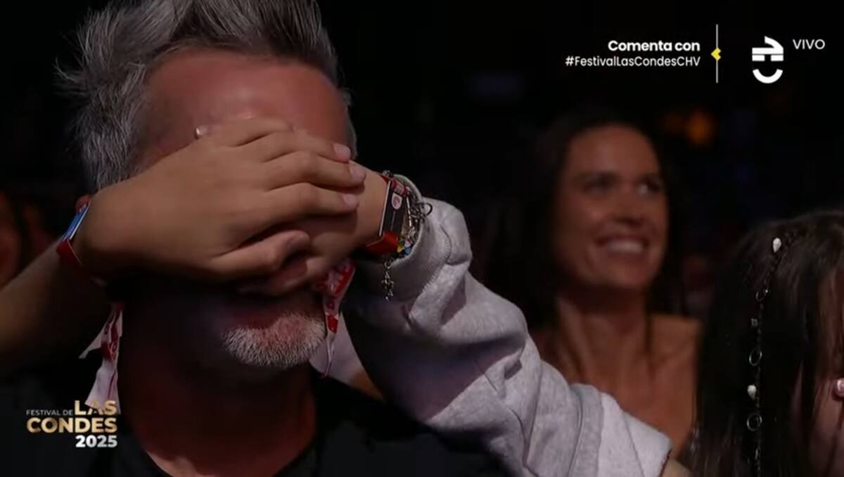 La cámara del certamen captó el momento justo.