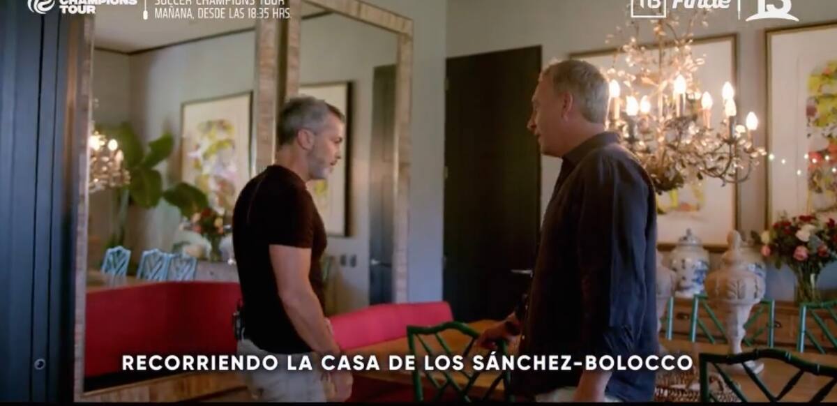 Cristián Sánchez mostró el lujoso comedor.