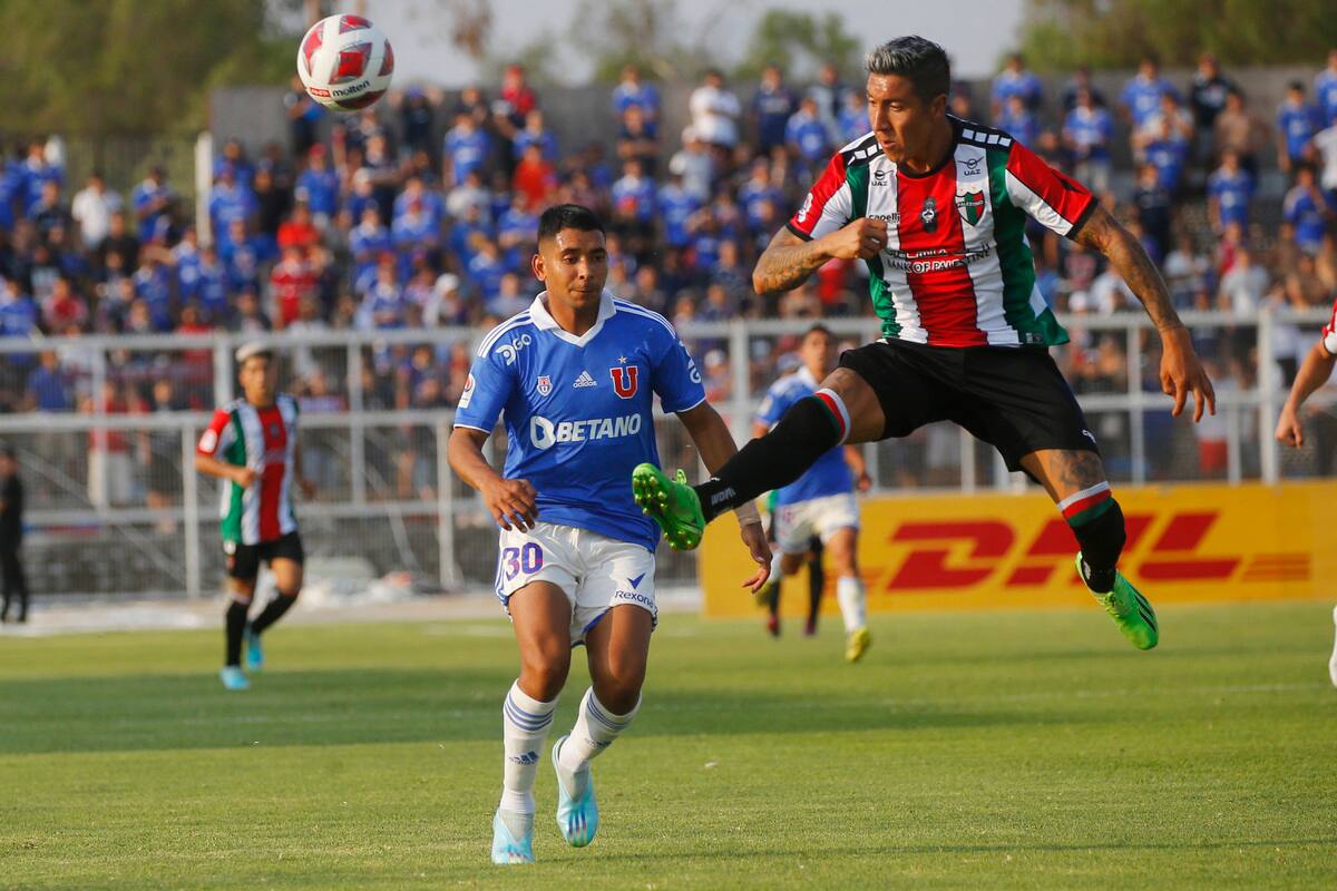 Cristián Suárez es fijo en la defensa de Palestino. Crédito: Agencia Aton.