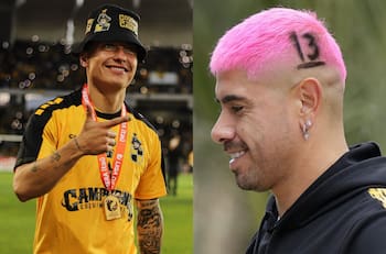 A lo Mono Sánchez: el extravagante nuevo look de Cristián Zavala tras el título con Coquimbo Unido