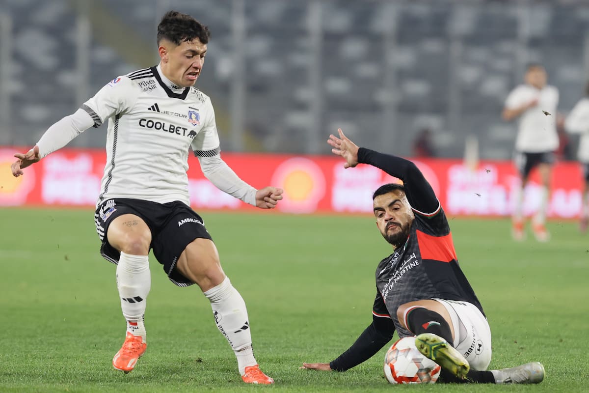 Cristián Zavala, en acción durante el partido ante Palestino. Foto: Agencia Aton.