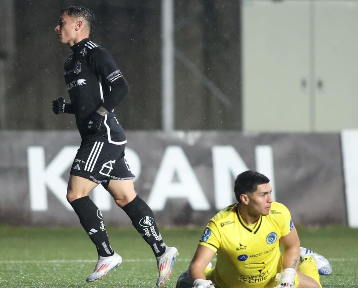 Cristián Zavala anotó este miércoles frente a Deportes Puerto Montt. Colo Colo.