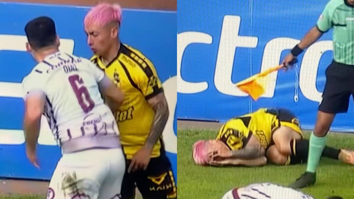 VIDEO | Cristián Zavala terminó en el suelo: el caliente cruce entre Coquimbo Unido y La Serena en el Clásico