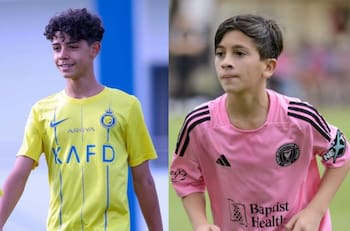 ¡De tal palo, tal astilla! Cristiano Ronaldo Jr y Thiago Messi maravillan con sus goles
