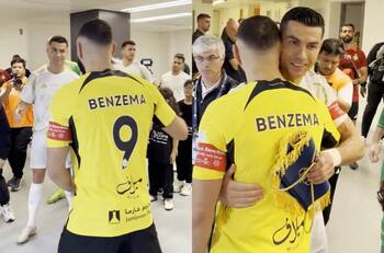 VIDEO | Lloran los madridistas: el reencuentro entre Cristiano Ronaldo y Karim Benzema