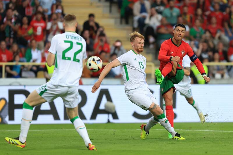 en amistoso Portugal vs Irlanda. EFE