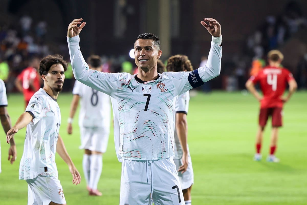 marcó doblete con Portugal. Foto: EFE.