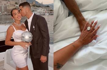 ¿Cuánto cuesta el lujoso anillo de compromiso que le regaló Cristiano Ronaldo a Georgina Rodríguez?