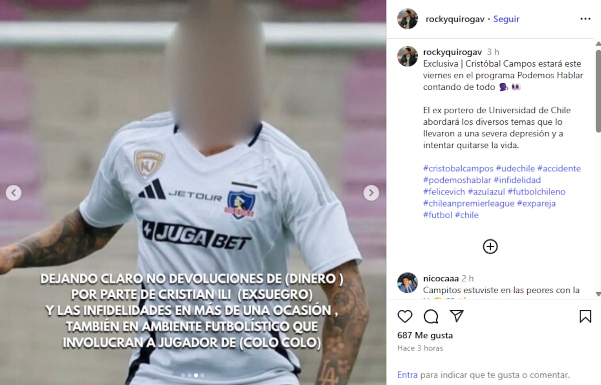 El periodista Rodrigo Quiroga adelantó la entrevista al ex portero de la U