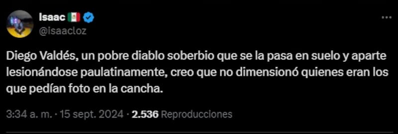 Mexicanos criticaron a Diego Valdés por su actitud ante una medallista olímpica.