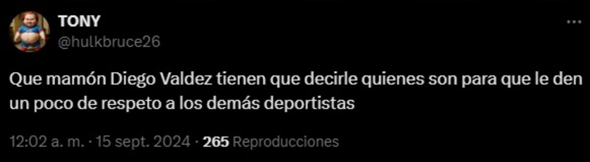 Mexicanos criticaron a Diego Valdés por su actitud ante una medallista olímpica.