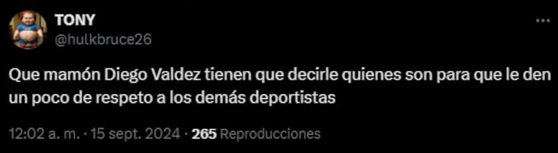 Mexicanos criticaron a Diego Valdés por su actitud ante una medallista olímpica.